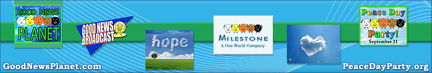 Milestone Broadcasting & Good News Planet banner