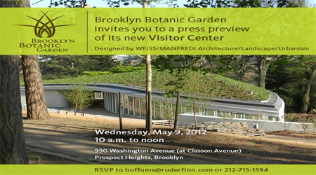 Brooklyn Botanic Garden To Open New Visitor Center In May 2012